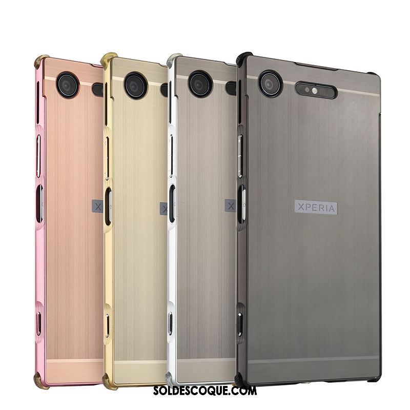 Coque Sony Xperia Xz1 Protection Miroir Étui Téléphone Portable Métal France