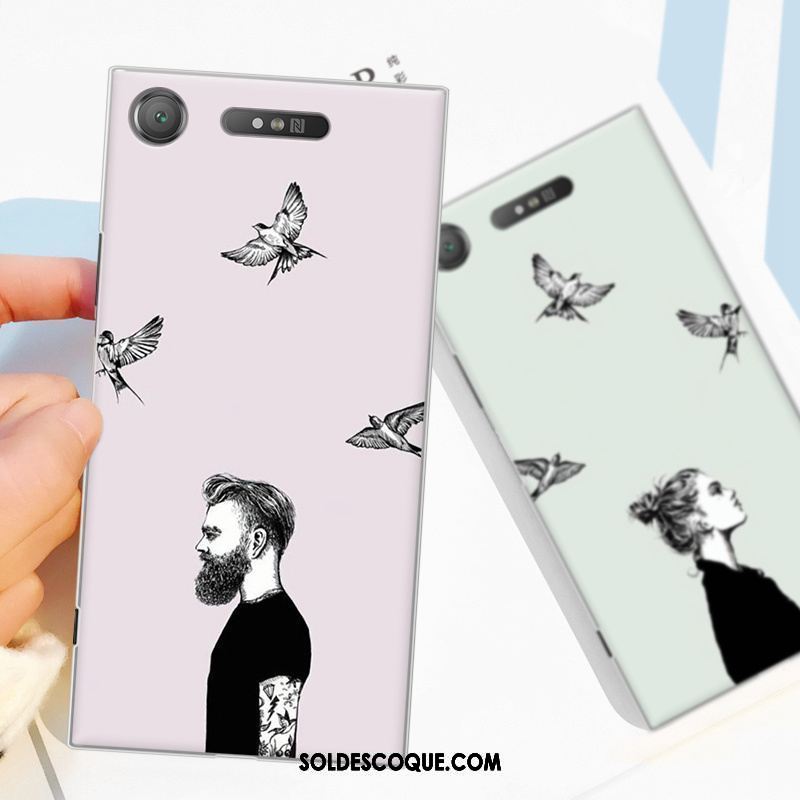 Coque Sony Xperia Xz1 Téléphone Portable Difficile Rose Amoureux Incassable En Vente