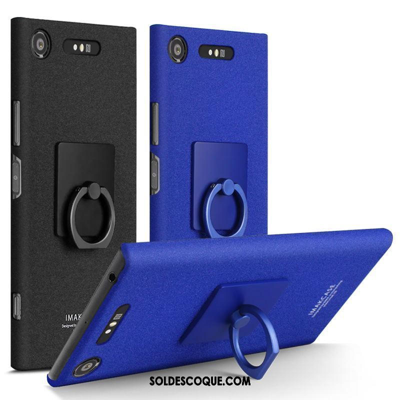 Coque Sony Xperia Xz1 Étui Une Agrafe Simple Protection Anneau En Ligne