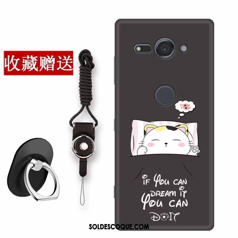 Coque Sony Xperia Xz2 Compact Incassable Simple Noir Silicone Protection France