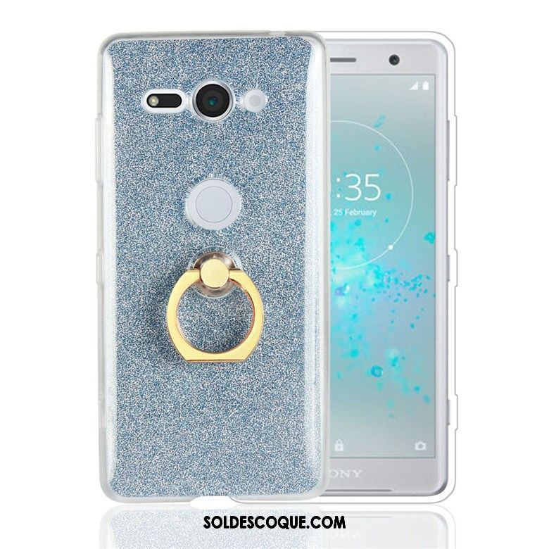 Coque Sony Xperia Xz2 Compact Téléphone Portable Anneau Protection Support Fluide Doux Soldes