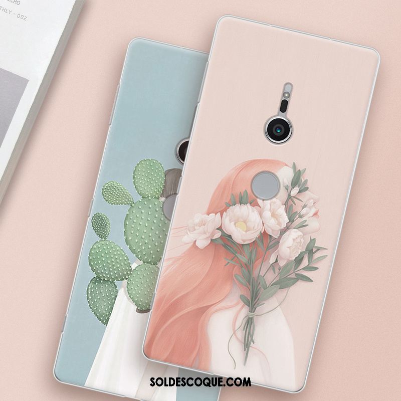 Coque Sony Xperia Xz2 Rose Téléphone Portable Étui Art Petit Housse En Vente