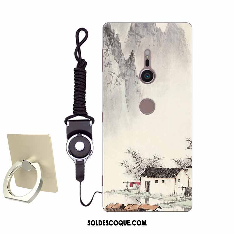 Coque Sony Xperia Xz2 Téléphone Portable Fluide Doux Incassable Simple Protection Pas Cher