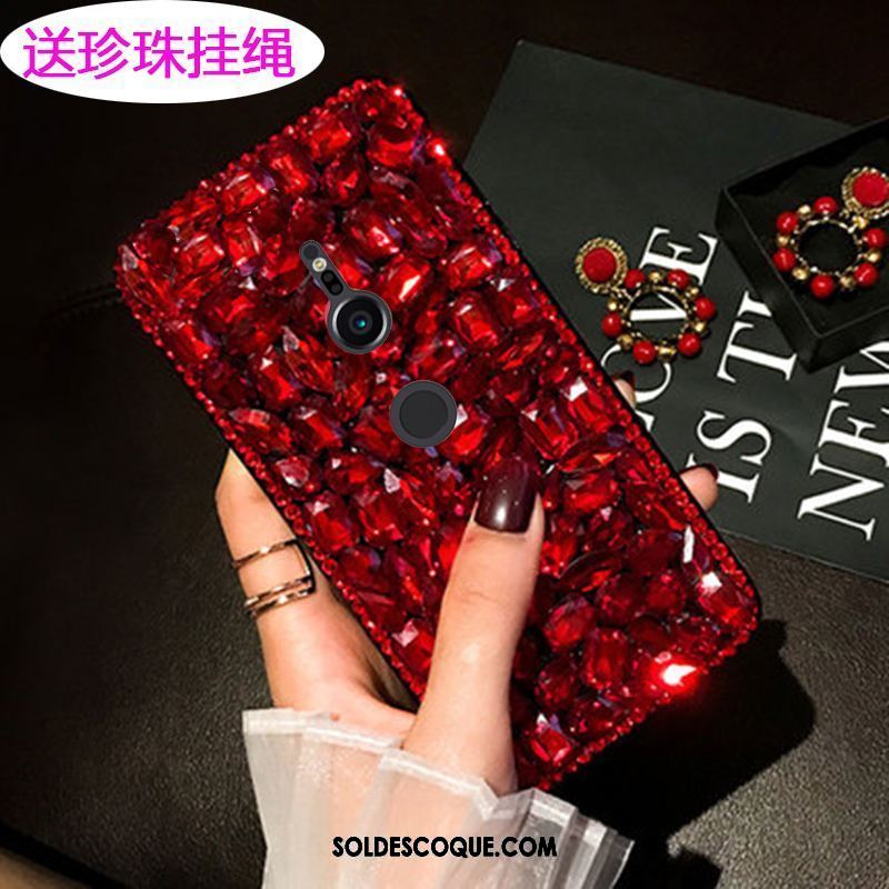 Coque Sony Xperia Xz2 Étui Strass Téléphone Portable Marque De Tendance Luxe Pas Cher