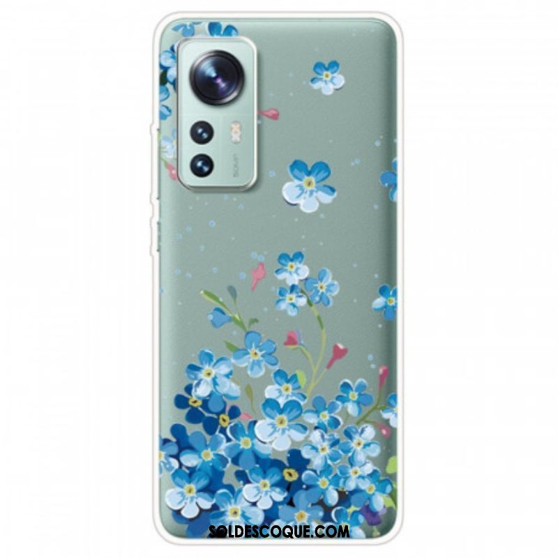 Coque  Xiaomi 12 / 12X  Bouquet de Fleurs Bleues