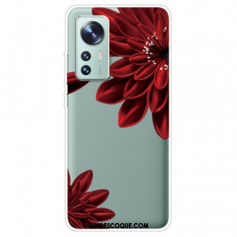 Coque  Xiaomi 12 / 12X  Fleurs Rouges