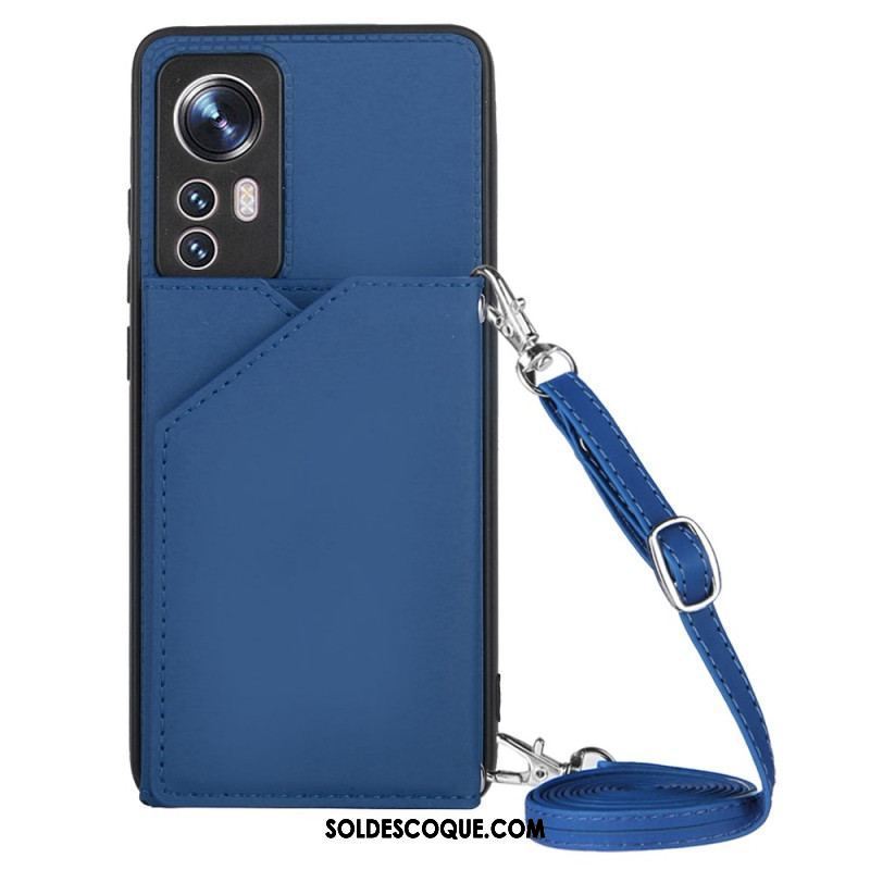 Coque Xiaomi 12 / 12X Porte-cartes et Bandoulière