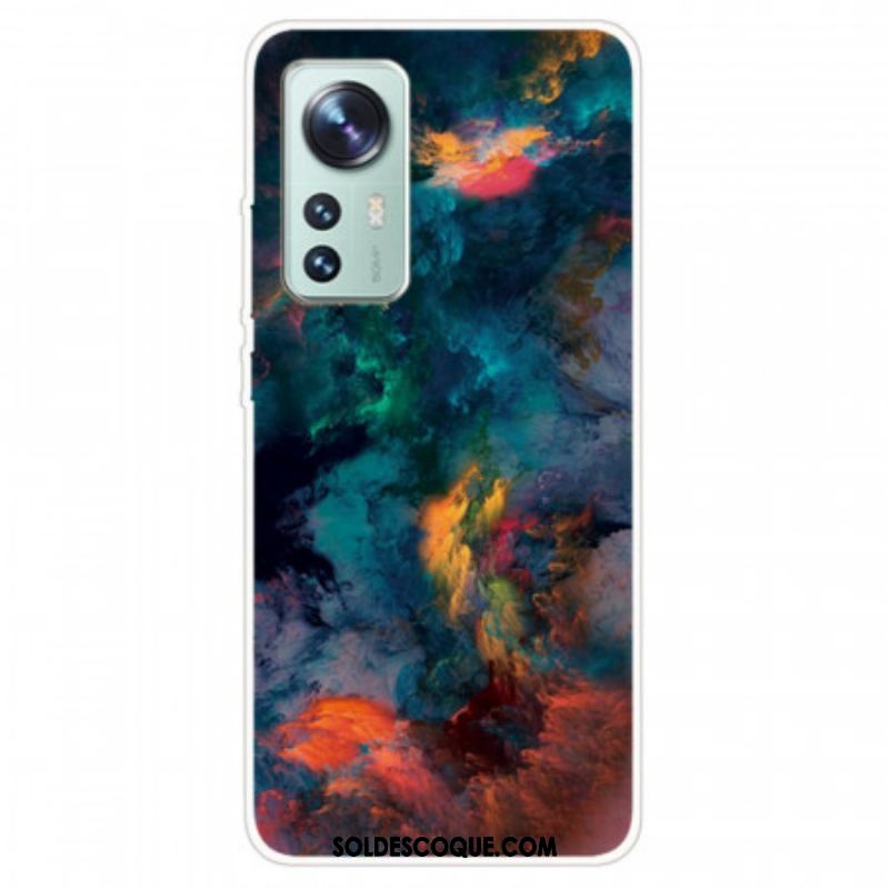 Coque  Xiaomi 12 / 12X  Silicone Nuage Coloré