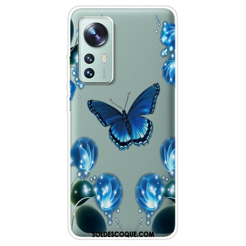 Coque  Xiaomi 12 / 12X  Silicone Papillon Enchanté