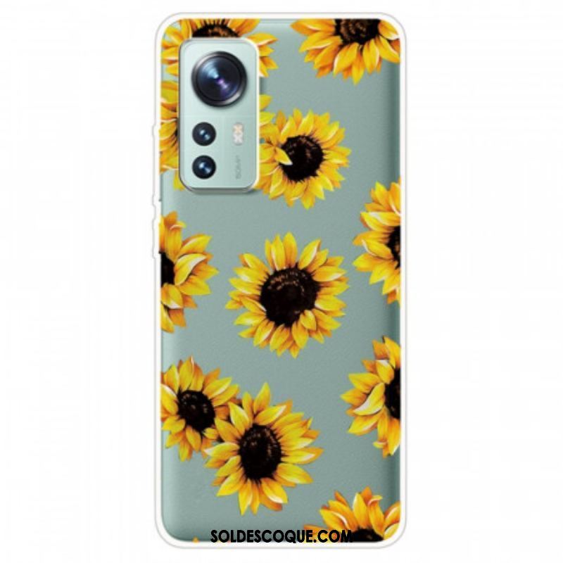 Coque  Xiaomi 12 / 12X  Silicone Tournesols