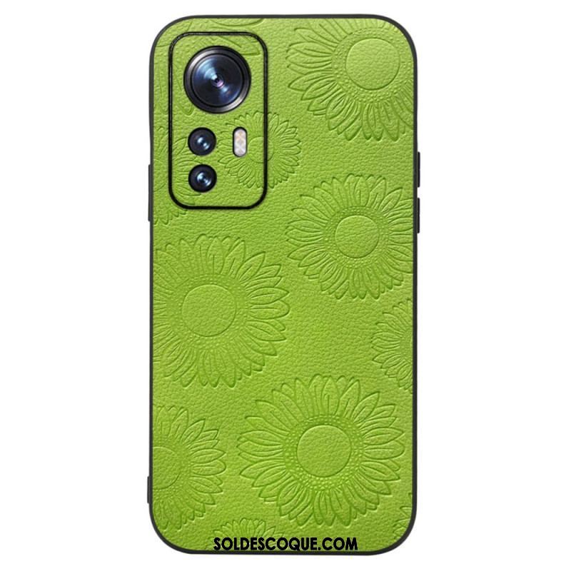 Coque Xiaomi 12 / 12X Simili Cuir Tournesols