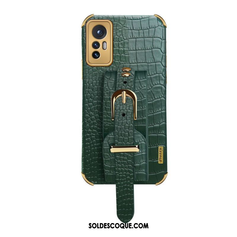 Coque  Xiaomi 12 / 12X Style Crocodile avec Sangle Support