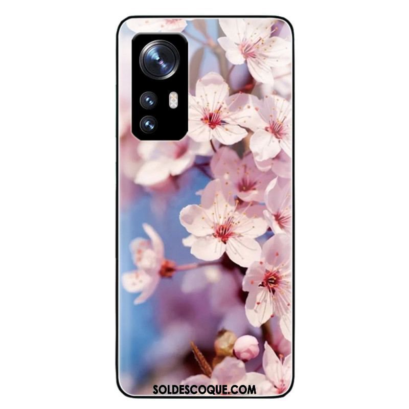 Coque  Xiaomi 12 / 12X  Verre Trempé Fleurs Réalistes