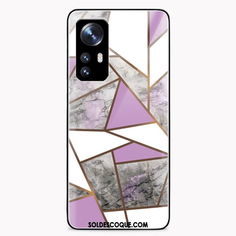 Coque  Xiaomi 12 / 12X  Verre Trempé Marbre Géométrie