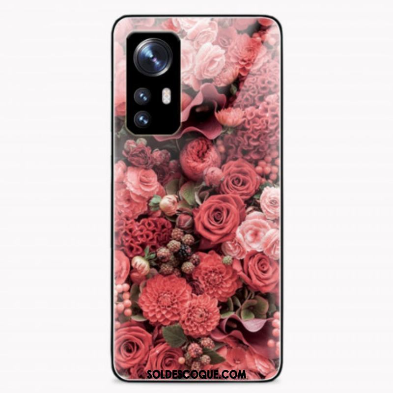 Coque  Xiaomi 12 / 12X  Verre trempé Fleurs Roses