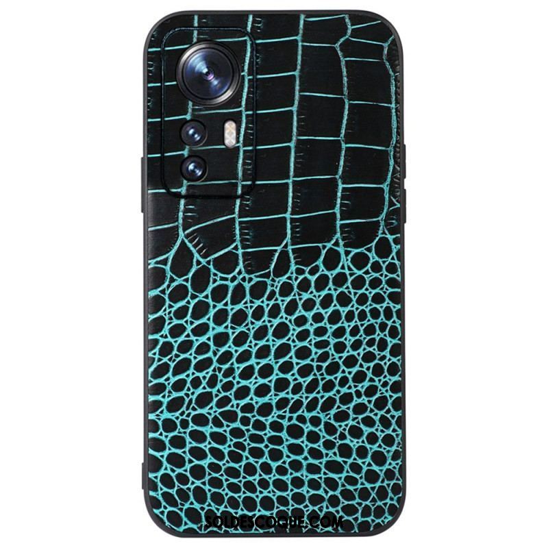 Coque Xiaomi 12 Pro Cuir Effet Peau de Crocodile