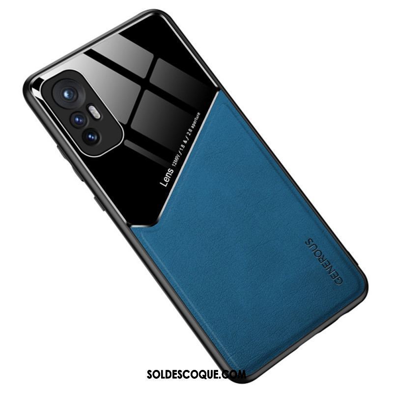 Coque Xiaomi 12 Pro Effet Cuir Magnétique