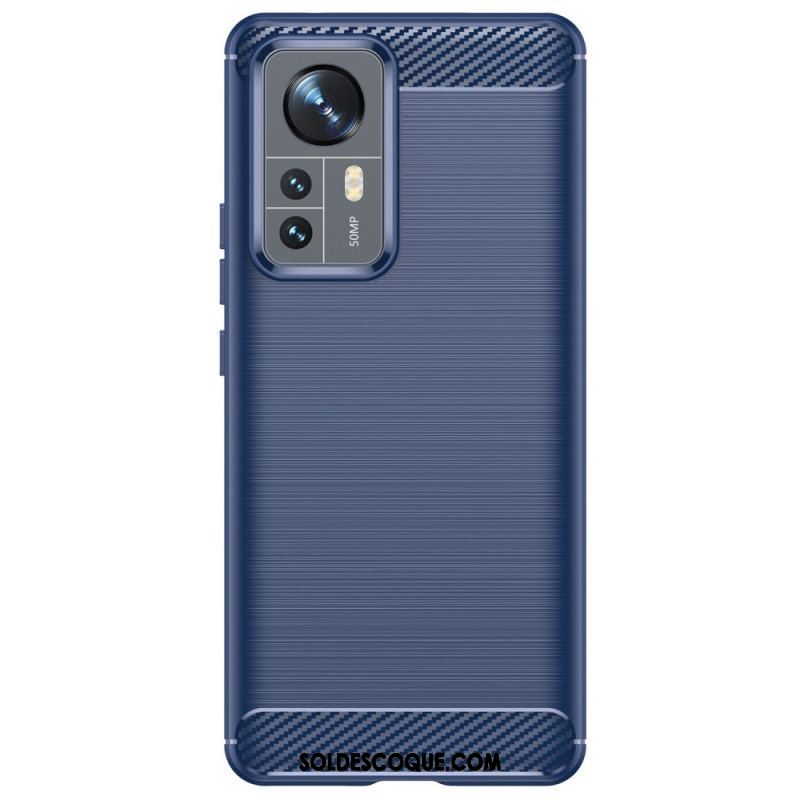 Coque Xiaomi 12 Pro Fibre Carbone Brossée