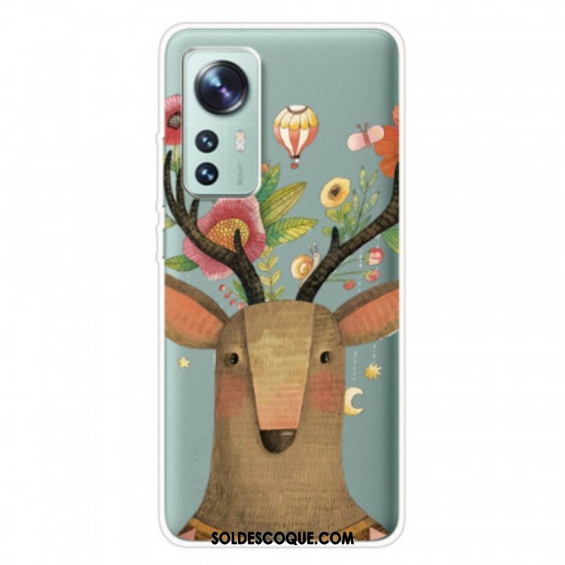 Coque Xiaomi 12 Pro Silicone Cerf Tribal