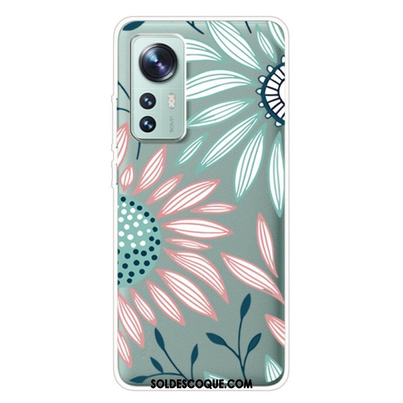 Coque Xiaomi 12 Pro Silicone Fleur