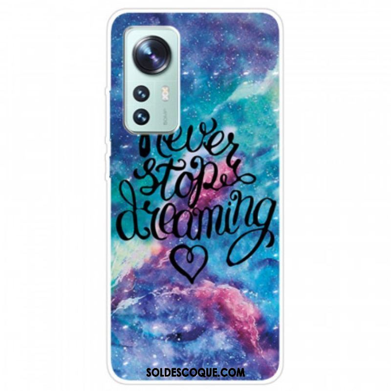 Coque Xiaomi 12 Pro Silicone Never Stop Dreaming