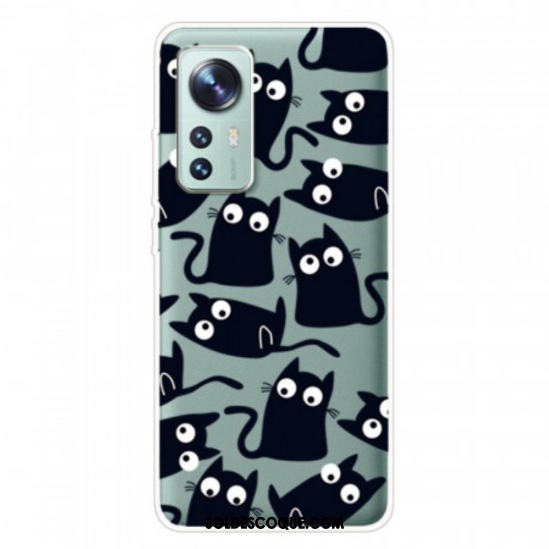 Coque Xiaomi 12 Pro Silicone Petits Chats