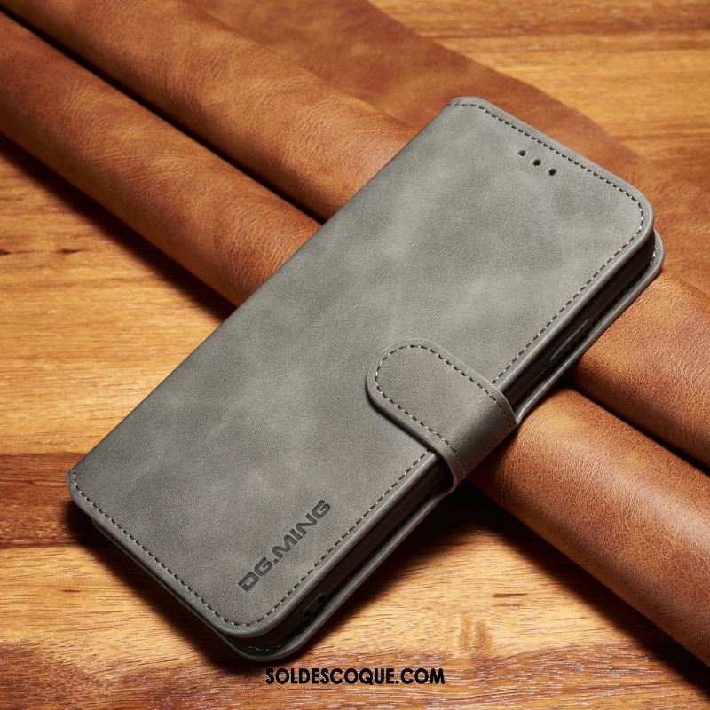 Coque Xiaomi Mi 10 Pro Étui En Cuir Tout Compris Téléphone Portable Vintage Business Pas Cher