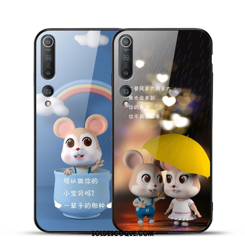 Coque Xiaomi Mi 10 Protection Charmant Dessin Animé Fluide Doux Tendance Housse Pas Cher