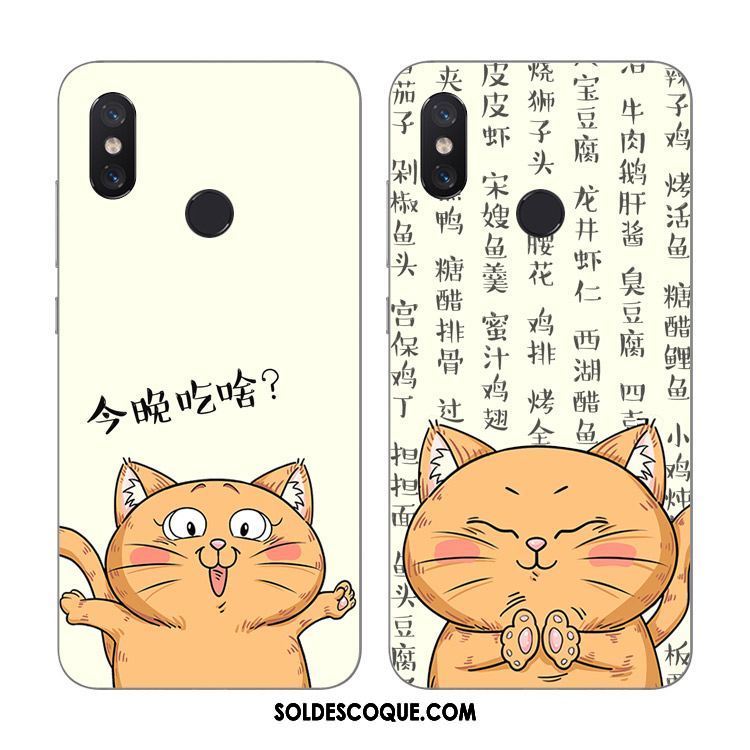 Coque Xiaomi Mi 8 Amoureux Petit Fluide Doux Jaune Étui Pas Cher