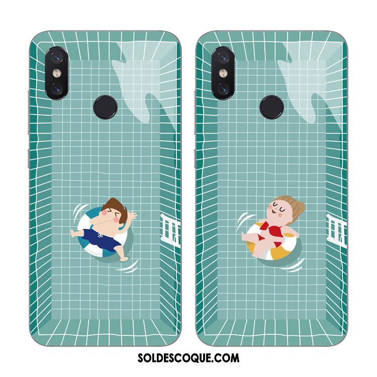 Coque Xiaomi Mi 8 Dessin Animé Amoureux Étui Fluide Doux Téléphone Portable France