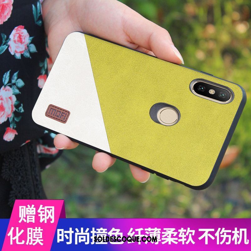 Coque Xiaomi Mi 8 Incassable Simple Tissu Personnalité Téléphone Portable En Ligne