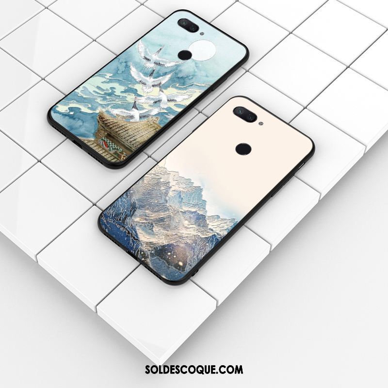 Coque Xiaomi Mi 8 Lite Gaufrage Délavé En Daim Personnalisé Silicone Étui France