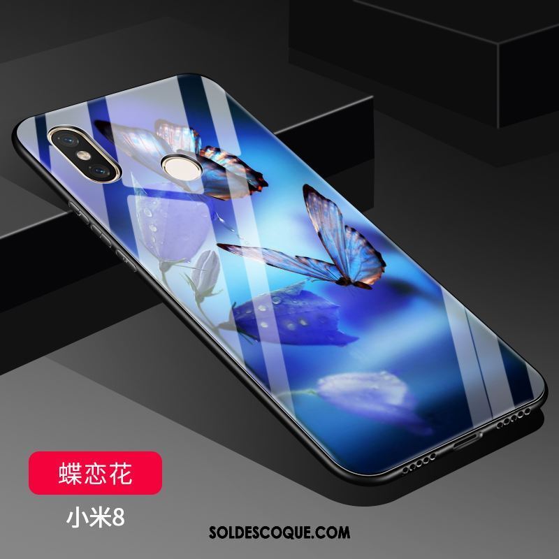 Coque Xiaomi Mi 8 Miroir Incassable Ornements Suspendus Petit Transparent Pas Cher