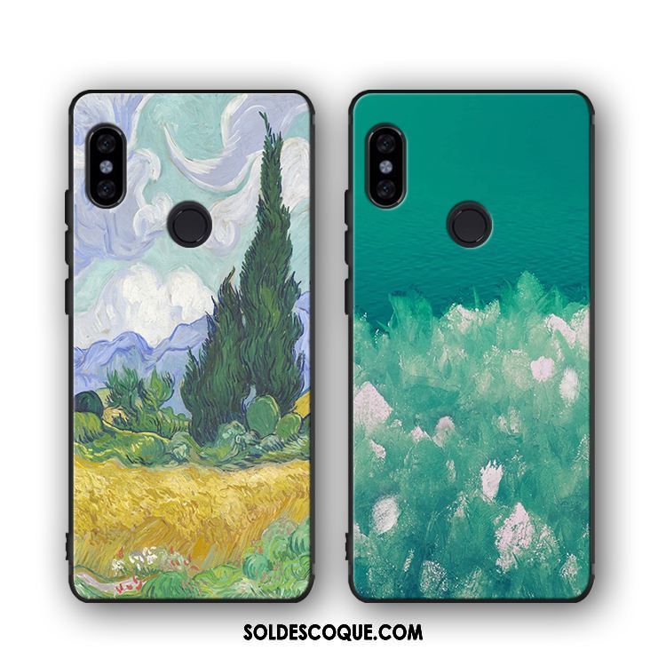 Coque Xiaomi Mi 8 Petit Téléphone Portable Vert Incassable Silicone Soldes