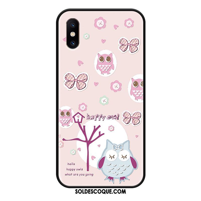 Coque Xiaomi Mi 8 Pro Charmant Jeunesse Étui Rose Petit Pas Cher