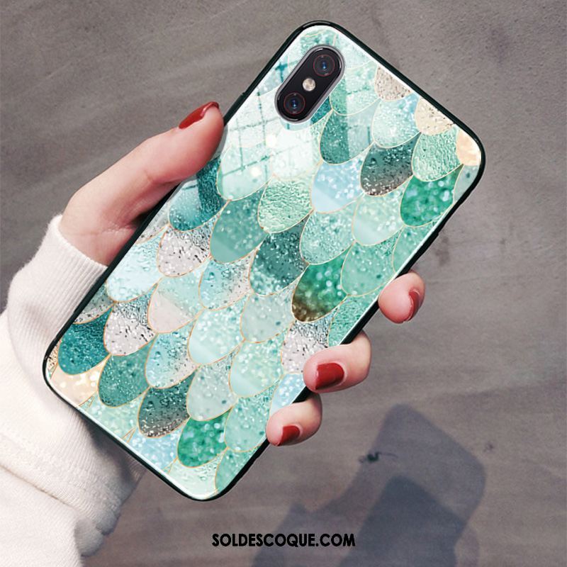 Coque Xiaomi Mi 8 Pro Modèle Fleurie Téléphone Portable Jeunesse Miroir Créatif Pas Cher