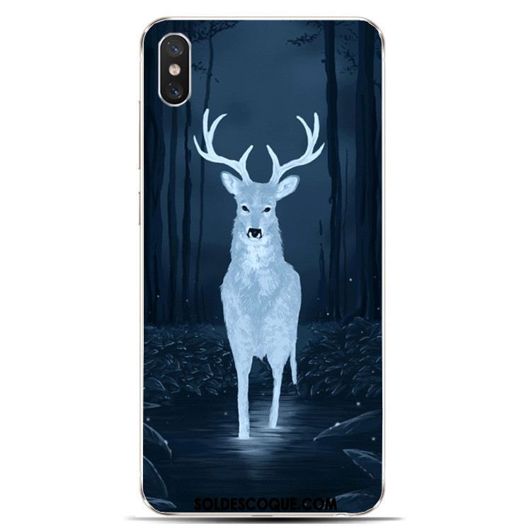 Coque Xiaomi Mi 8 Pro Protection Beau Cerf Fluide Doux Téléphone Portable Pas Cher