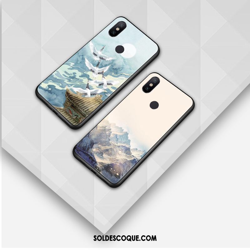 Coque Xiaomi Mi 8 Protection Bleu Petit Incassable Téléphone Portable Pas Cher