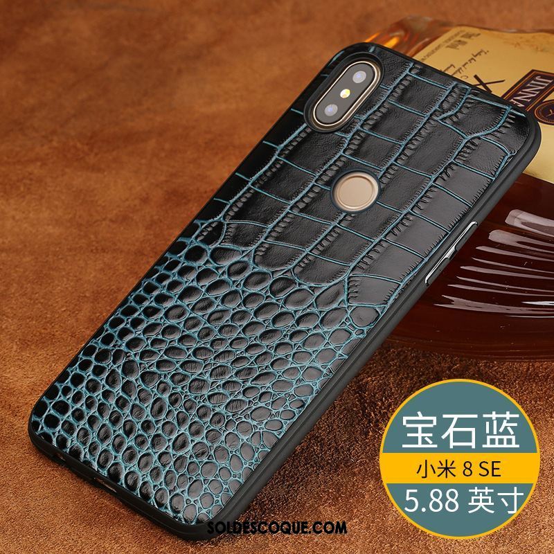 Coque Xiaomi Mi 8 Se Crocodile Modèle Protection Téléphone Portable Marque De Tendance Luxe Pas Cher