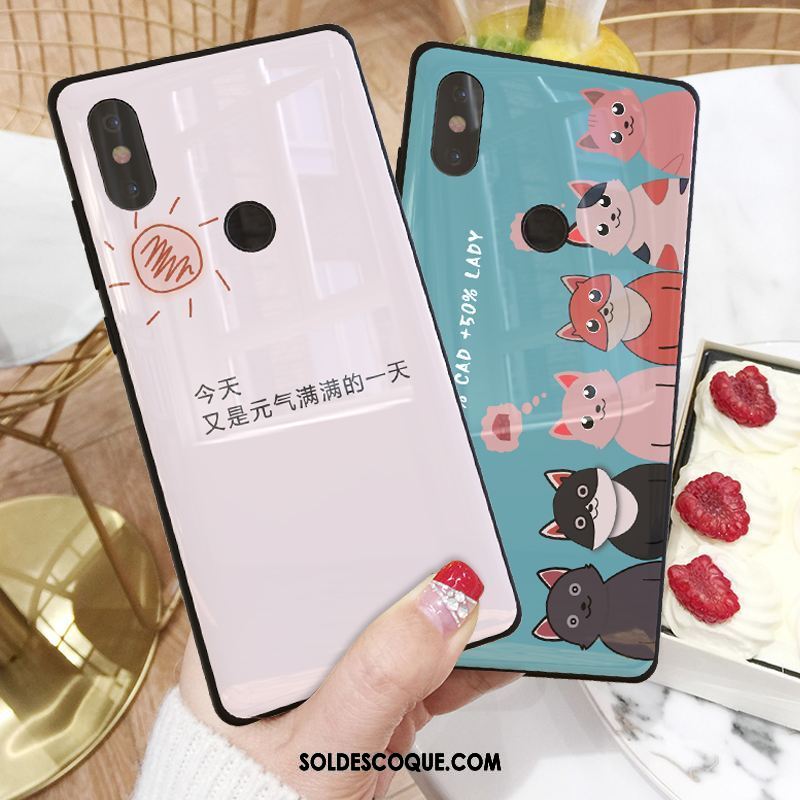 Coque Xiaomi Mi 8 Tendance Petit Téléphone Portable Étui Silicone Housse Pas Cher