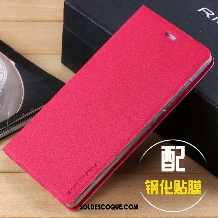 Coque Xiaomi Mi 8 Téléphone Portable Incassable Étui Rouge Étui En Cuir Pas Cher