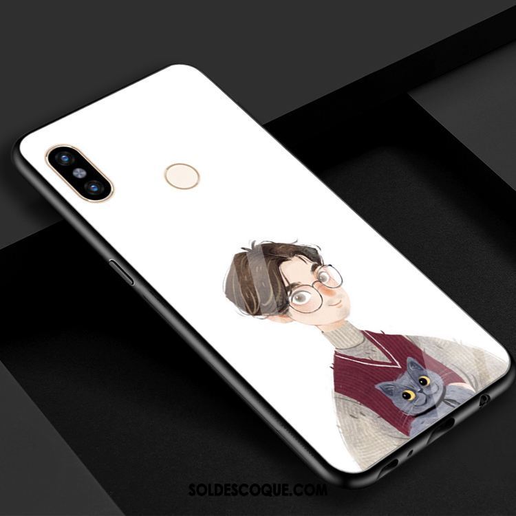 Coque Xiaomi Mi 8 Verre Trempé Rouge Amoureux Blanc Frais France