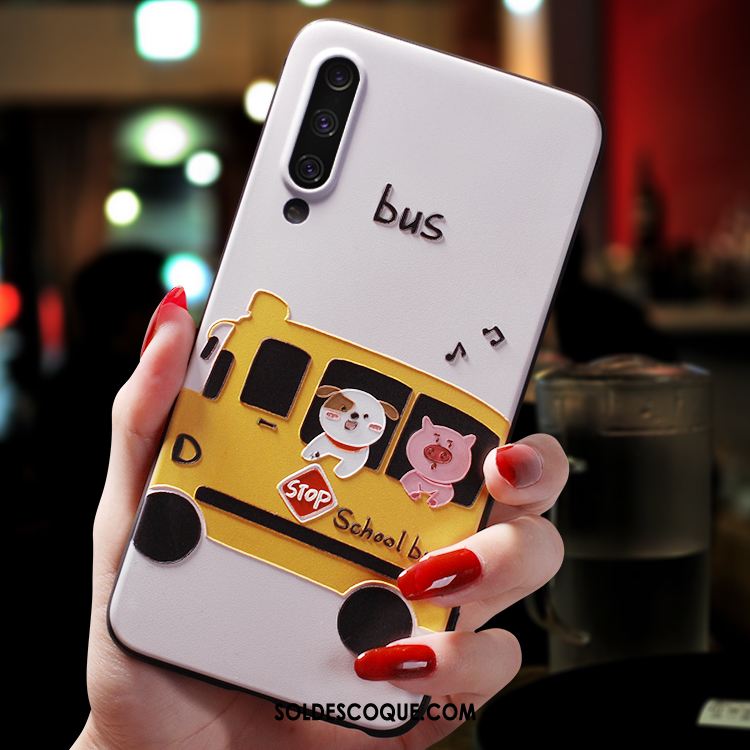 Coque Xiaomi Mi 9 Incassable Blanc Créatif Très Mince Modèle Fleurie Pas Cher