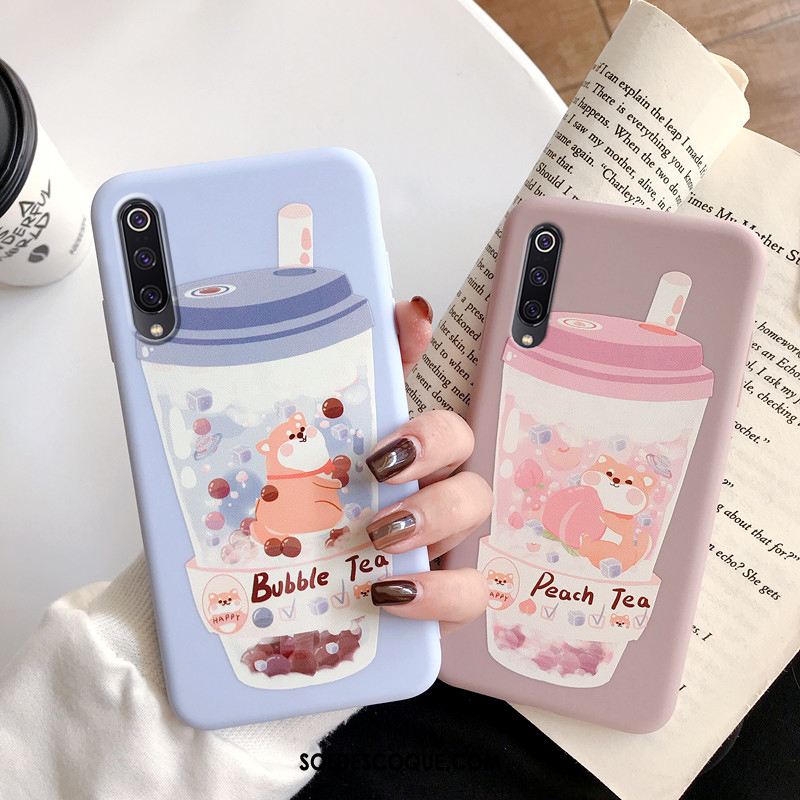 Coque Xiaomi Mi 9 Lite Jeunesse Fluide Doux Simple Net Rouge Téléphone Portable Soldes