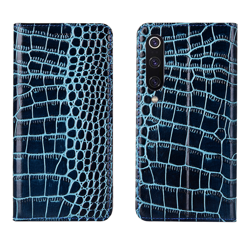 Coque Xiaomi Mi 9 Petit Protection Crocodile Rouge Étui En Ligne