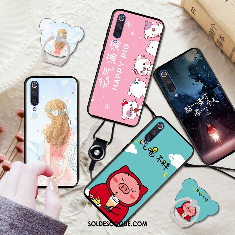 Coque Xiaomi Mi 9 Se Fluide Doux Vert Téléphone Portable Petit Tendance Soldes