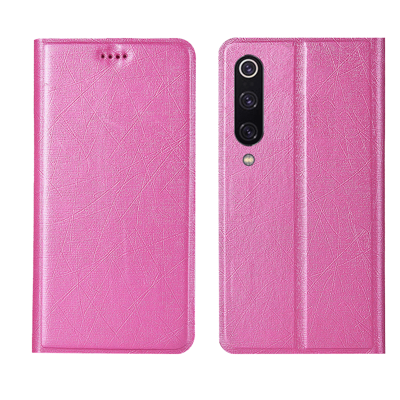 Coque Xiaomi Mi 9 Soie Étui Petit Rose Rouge En Ligne