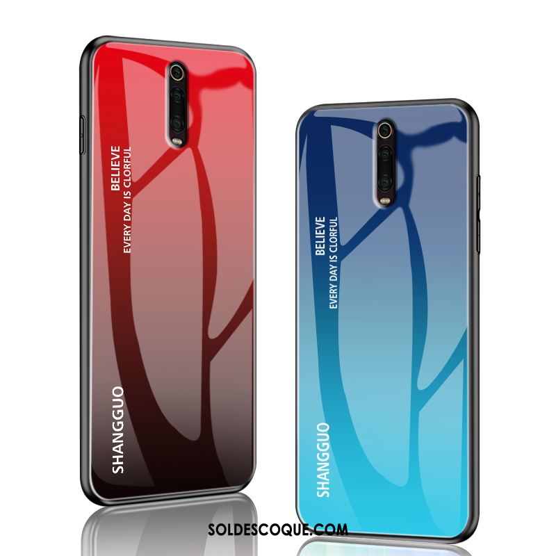 Coque Xiaomi Mi 9t Téléphone Portable Mode Bleu Étui Simple Housse Pas Cher