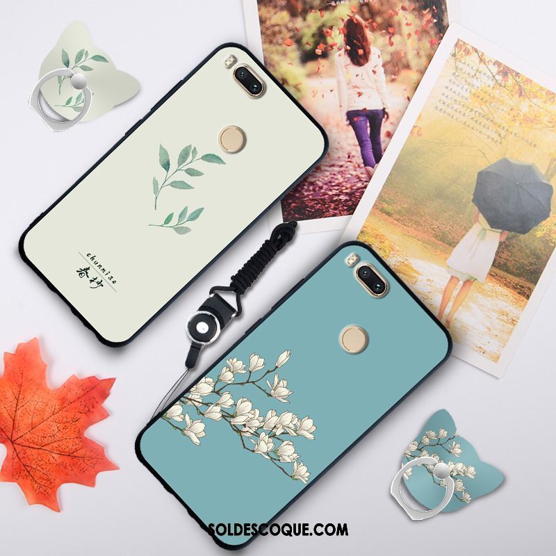 Coque Xiaomi Mi A1 Fluide Doux Tout Compris Petit Tendance Vert En Ligne