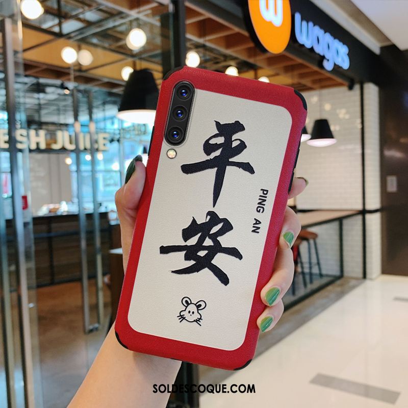 Coque Xiaomi Mi A3 Petit Gaufrage Téléphone Portable Soie Mulberry Nouveau En Ligne